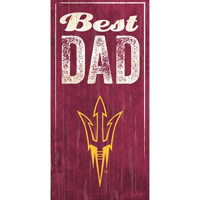 Arizona State Sun Devils 6'' x 12'' Best Dad Sign