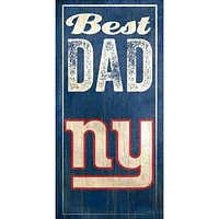 New York Giants 6'' x 12'' Best Dad Sign