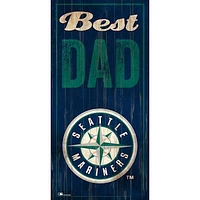 Seattle Mariners 6'' x 12'' Best Dad Sign