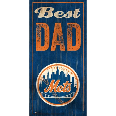New York Mets 6'' x 12'' Best Dad Sign