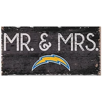 Los Angeles Chargers 6'' x 12'' Mr. & Mrs. Sign