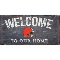 Cleveland Browns 11'' x 19'' Welcome To Our Home Sign
