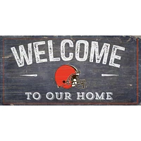 Cleveland Browns 11'' x 19'' Welcome To Our Home Sign