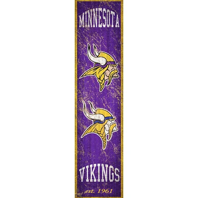 Minnesota Vikings 6'' x 24'' Vertical Heritage Banner Sign