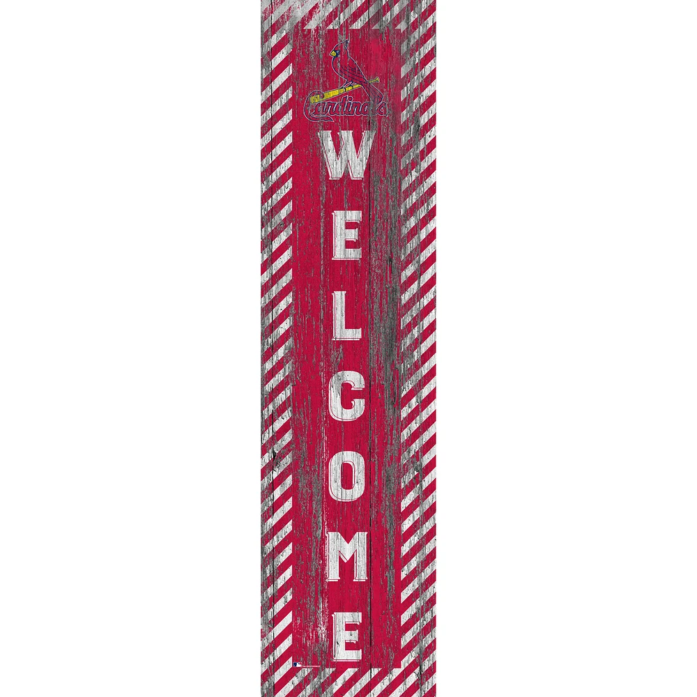 St. Louis Cardinals 12'' x 48'' Door Leaner Welcome Sign