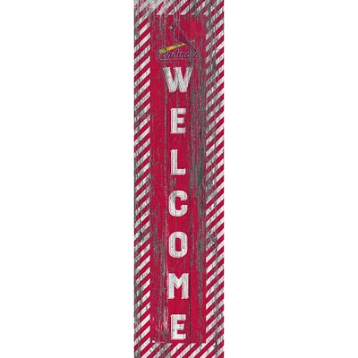 St. Louis Cardinals 12'' x 48'' Door Leaner Welcome Sign
