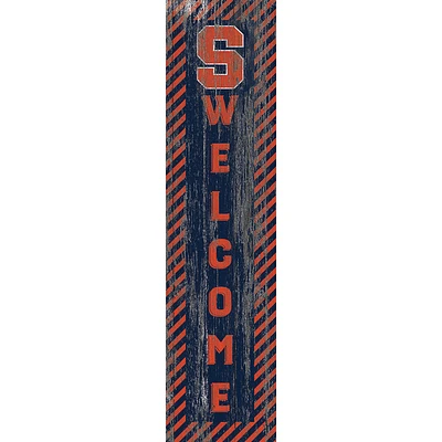 Syracuse Orange 12'' x 48'' Door Leaner Welcome Sign