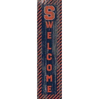 Syracuse Orange 12'' x 48'' Door Leaner Welcome Sign
