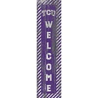 TCU Horned Frogs 12'' x 48'' Door Leaner Welcome Sign