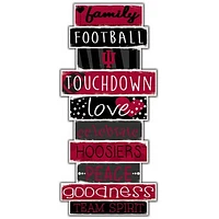 Indiana Hoosiers 5'' x 24'' Celebrations Stack Sign