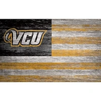 VCU Rams 11'' x 19'' Distressed Flag Sign