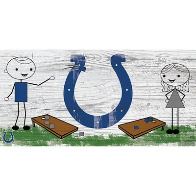 Indianapolis Colts 6'' x 12'' Fansticks Cornhole Sign