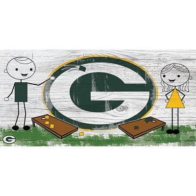 Green Bay Packers 6'' x 12'' Fansticks Cornhole Sign