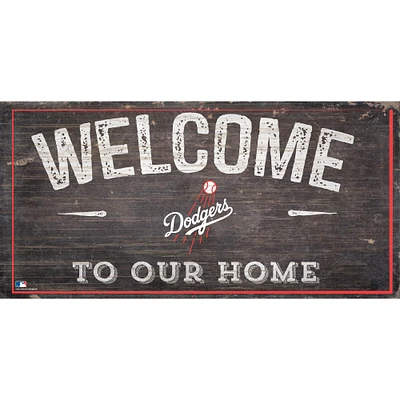 Los Angeles Dodgers 6'' x 12'' Welcome to Our Home Sign
