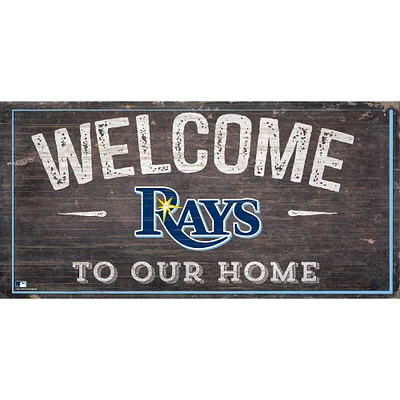 Tampa Bay Rays 6'' x 12'' Welcome to Our Home Sign