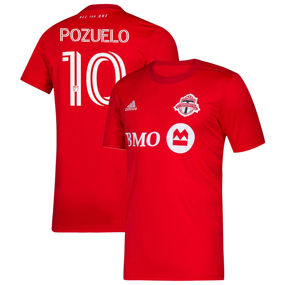 Men's adidas Alejandro Pozuelo Red Toronto FC - 2020 Replica Player Jersey