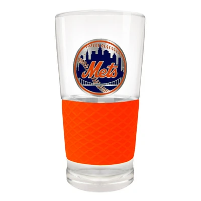 New York Mets 22oz. Pilsner Glass with Silicone Grip