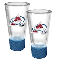 Colorado Avalanche 2-Pack 4oz. Cheer Shot Set with Silicone Grip