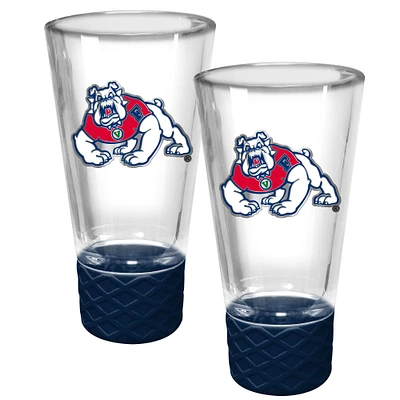 Fresno State Bulldogs 2-Pack 4oz. Cheer Shot Set with Silicone Grip