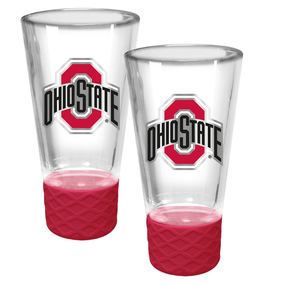 Ohio State Buckeyes 2-Pack 4oz. Cheer Shot Set with Silicone Grip