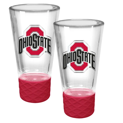 Ohio State Buckeyes 2-Pack 4oz. Cheer Shot Set with Silicone Grip