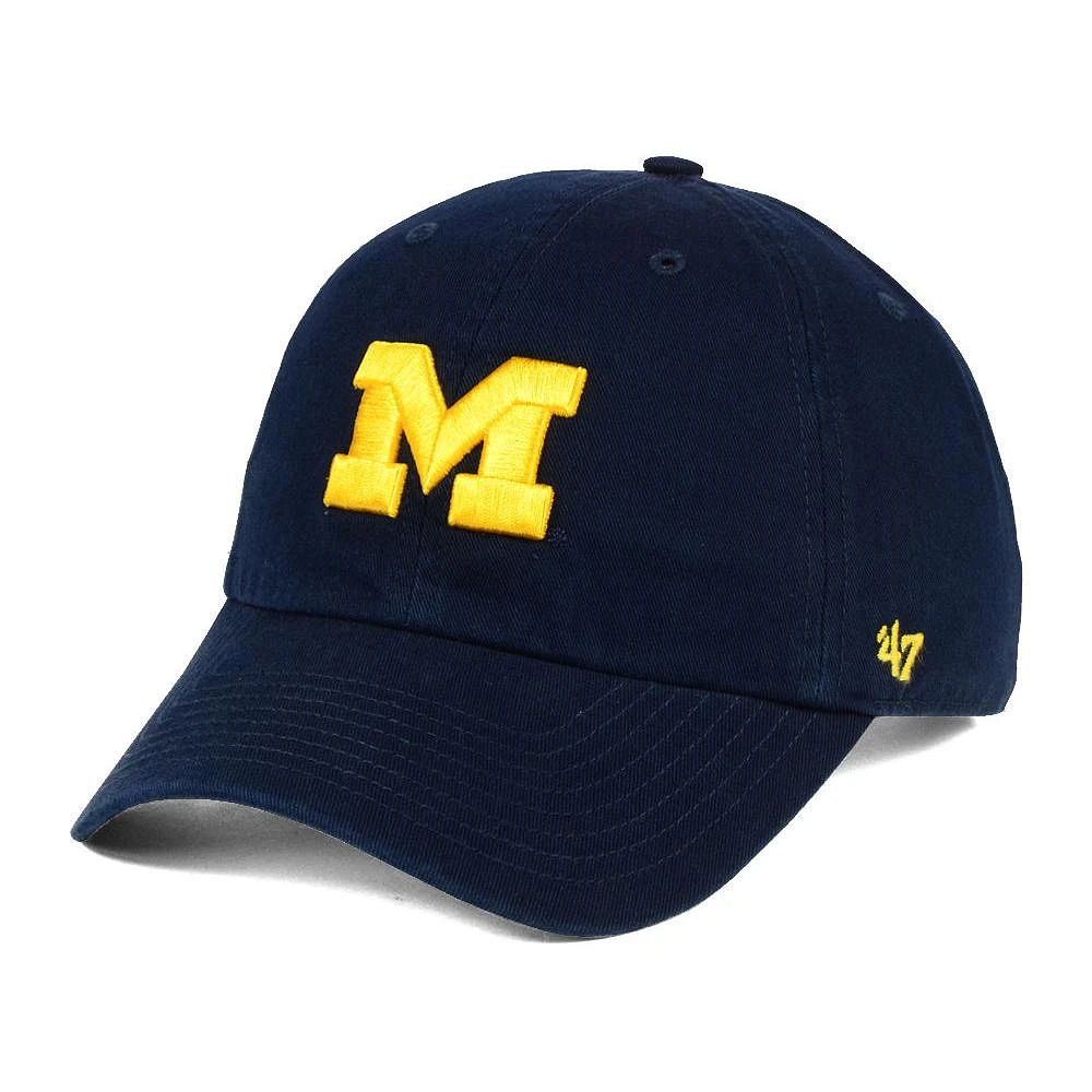 Men's '47 Navy Michigan Wolverines Clean Up Adjustable Hat