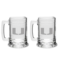 Miami Hurricanes 2-Piece 15oz. Colonial Tankard Set