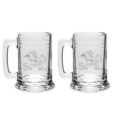 Notre Dame Fighting Irish Mascot 2-Piece 15oz. Colonial Tankard Set