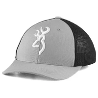 Browning Youth Colstrip Flex Hat - Gray/Black