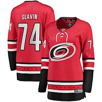 Women's Fanatics Jaccob Slavin Red Carolina Hurricanes Alternate Breakaway Player Jersey