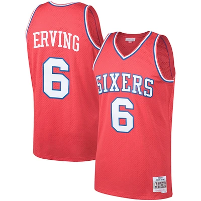 Men's Mitchell & Ness Julius Erving Red Philadelphia 76ers 1982/83 Hardwood Classics Swingman Jersey