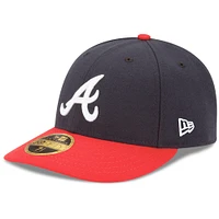 Atlanta Braves New Era Home Authentic Collection On-Field Low Profile 59FIFTY - Fitted Hat - Navy/Red