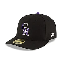 Colorado Rockies New Era Game Authentic Collection On-Field Low Profile 59FIFTY - Fitted Hat Black