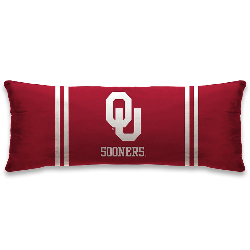 Oklahoma Sooners 20'' x 48'' Plush Bed Pillow