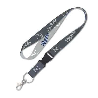 WinCraft Kansas City Royals Charcoal Buckle Lanyard