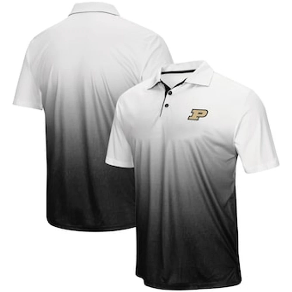 Men's Colosseum Heathered Gray Purdue Boilermakers Magic Team Logo Polo