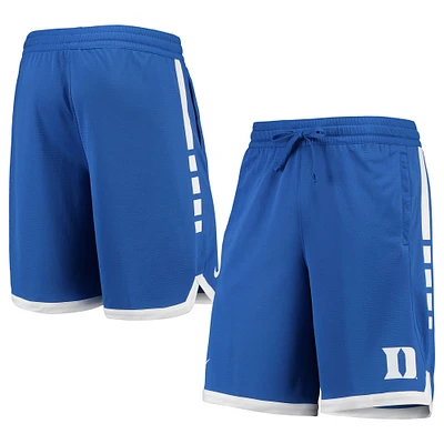 Men's Nike Royal Duke Blue Devils School Logo Elite Stripe Performance Shorts