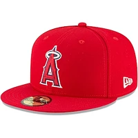 Los Angeles Angels New Era Youth Game Authentic Collection On-Field 59FIFTY - Fitted Hat - Red