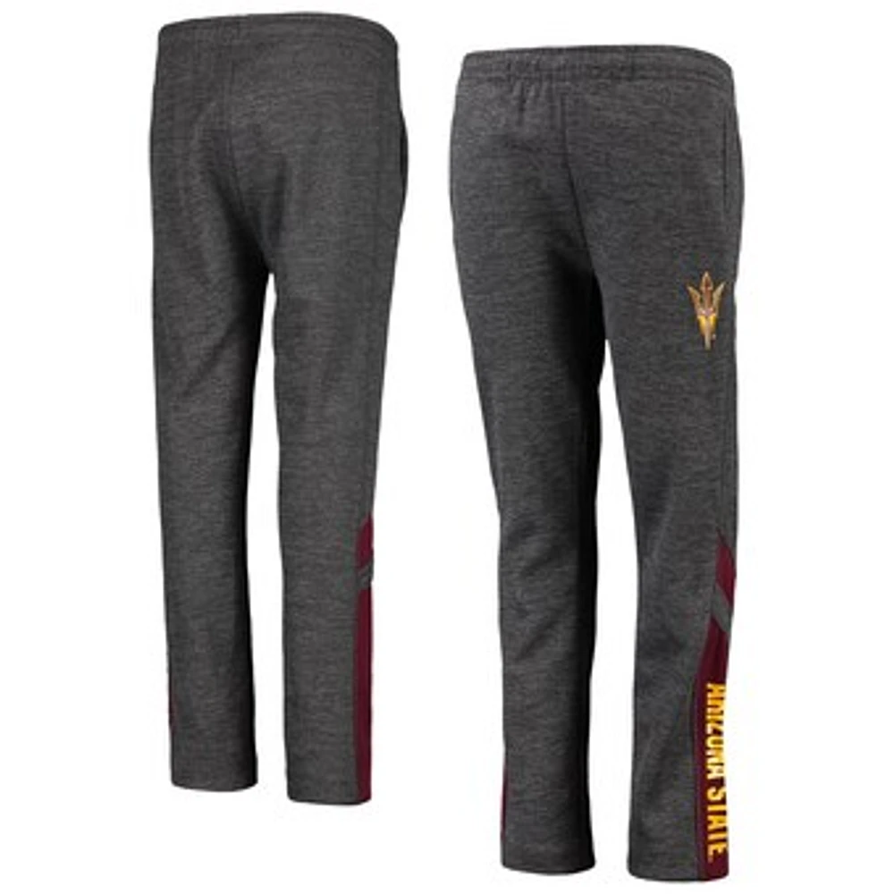 Youth Colosseum Heathered Charcoal Arizona State Sun Devils Fleece Pants