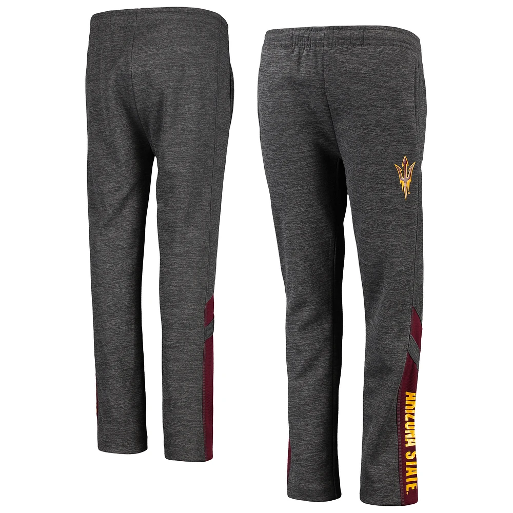 Youth Colosseum Heathered Charcoal Arizona State Sun Devils Fleece Pants