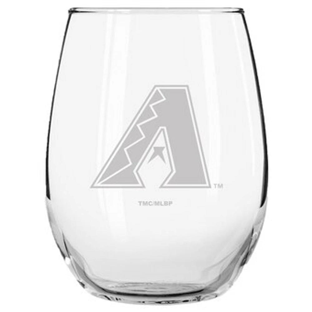 Arizona Diamondbacks 15oz. Etched Stemless Glass Tumbler