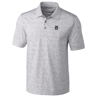 Detroit Tigers Cutter & Buck Advantage Polo Space Dye - Gray