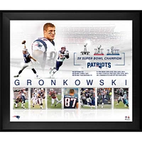 Rob Gronkowski New England Patriots Framed 20" x 24" Retirement Collage Photograph