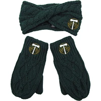 Women's ZooZatz Portland Timbers Headband & Mittens Set