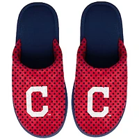 Women's FOCO Cleveland Indians Big Logo Scuff Slippers