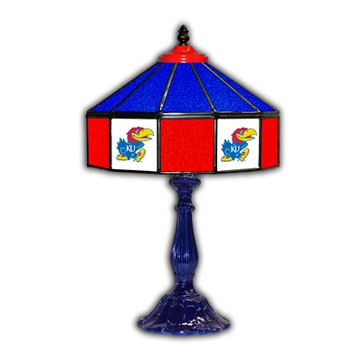 Kansas Jayhawks 21'' Glass Table Lamp