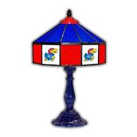 Kansas Jayhawks 21'' Glass Table Lamp