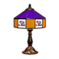 LSU Tigers 21'' Glass Table Lamp