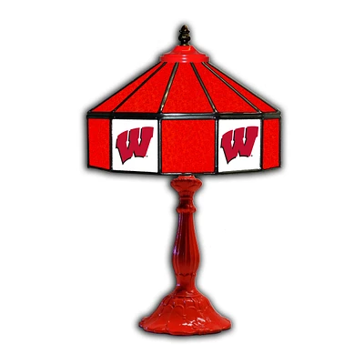 Wisconsin Badgers 21'' Glass Table Lamp