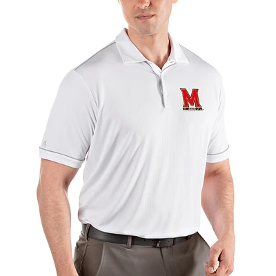 Maryland Terrapins Antigua NCAA Salute Polo - White/Silver